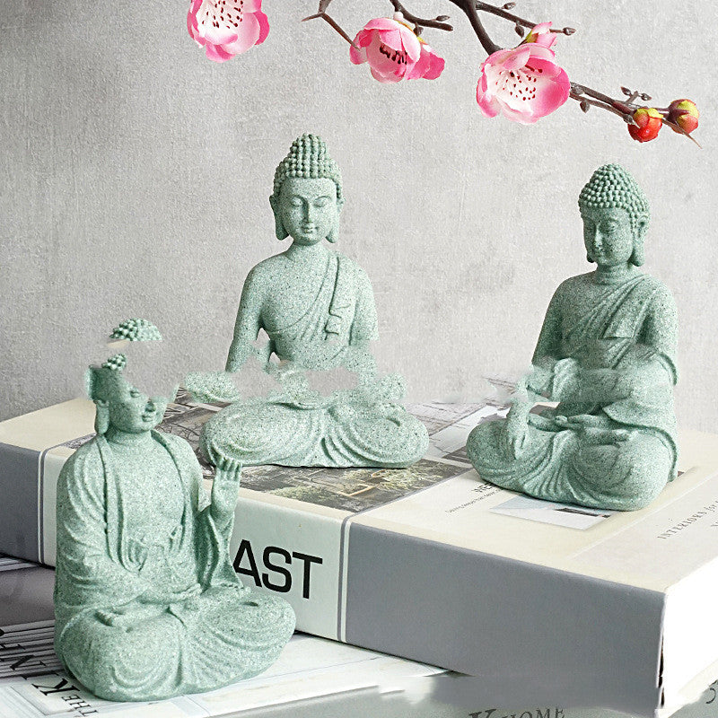 New Stone Buddha Crafts Creative Ornament Home Decor