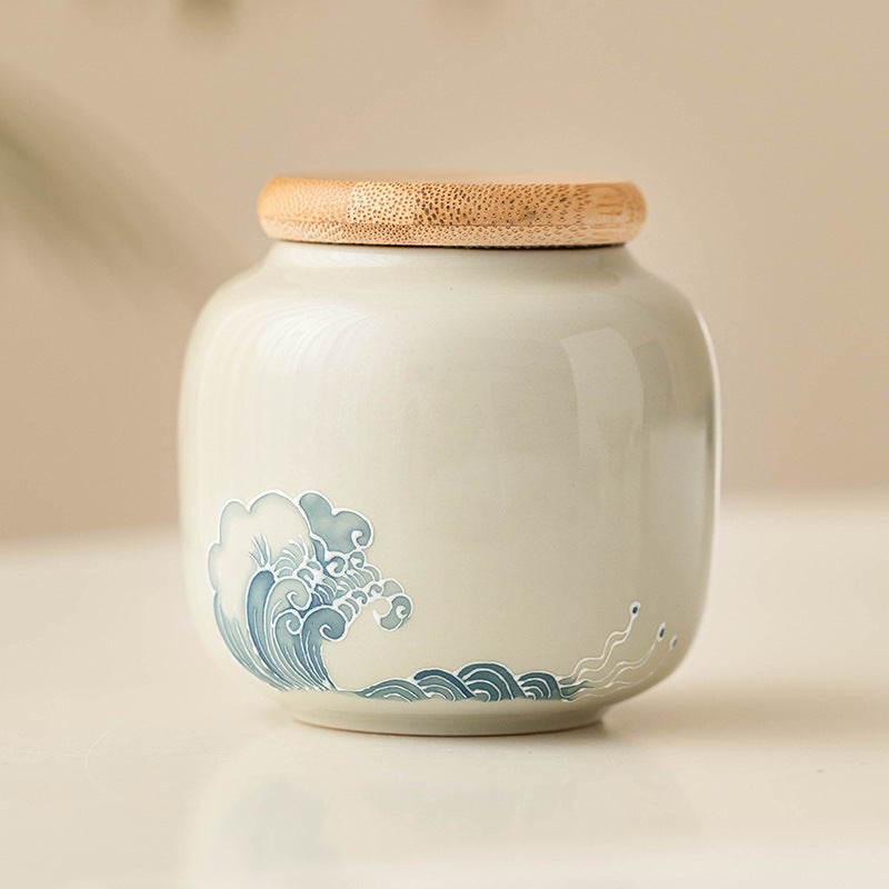 Hand-painted Pile Carving HAILANG Tea Pot