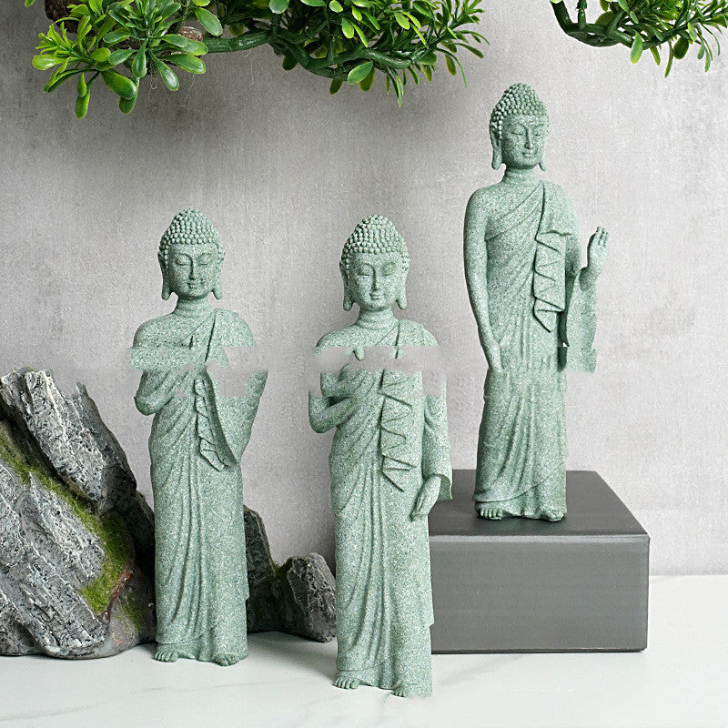 New Stone Buddha Crafts Creative Ornament Home Decor