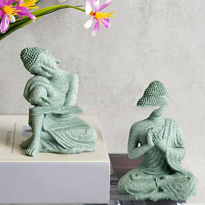New Stone Buddha Crafts Creative Ornament Home Decor