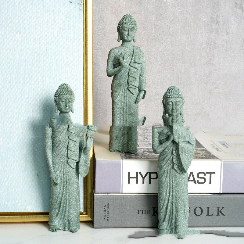 New Stone Buddha Crafts Creative Ornament Home Decor