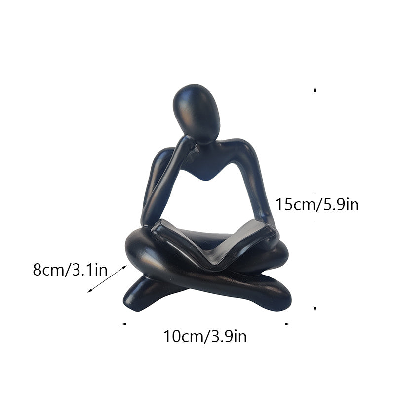 Resin Reading Book Figurines